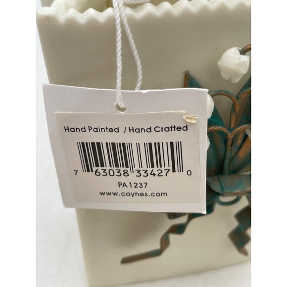 Simply Said Handcrafted Porcelain Mini Gift Bag Vase Peggy Jo Ackley 2003 - Picture 6 of 9